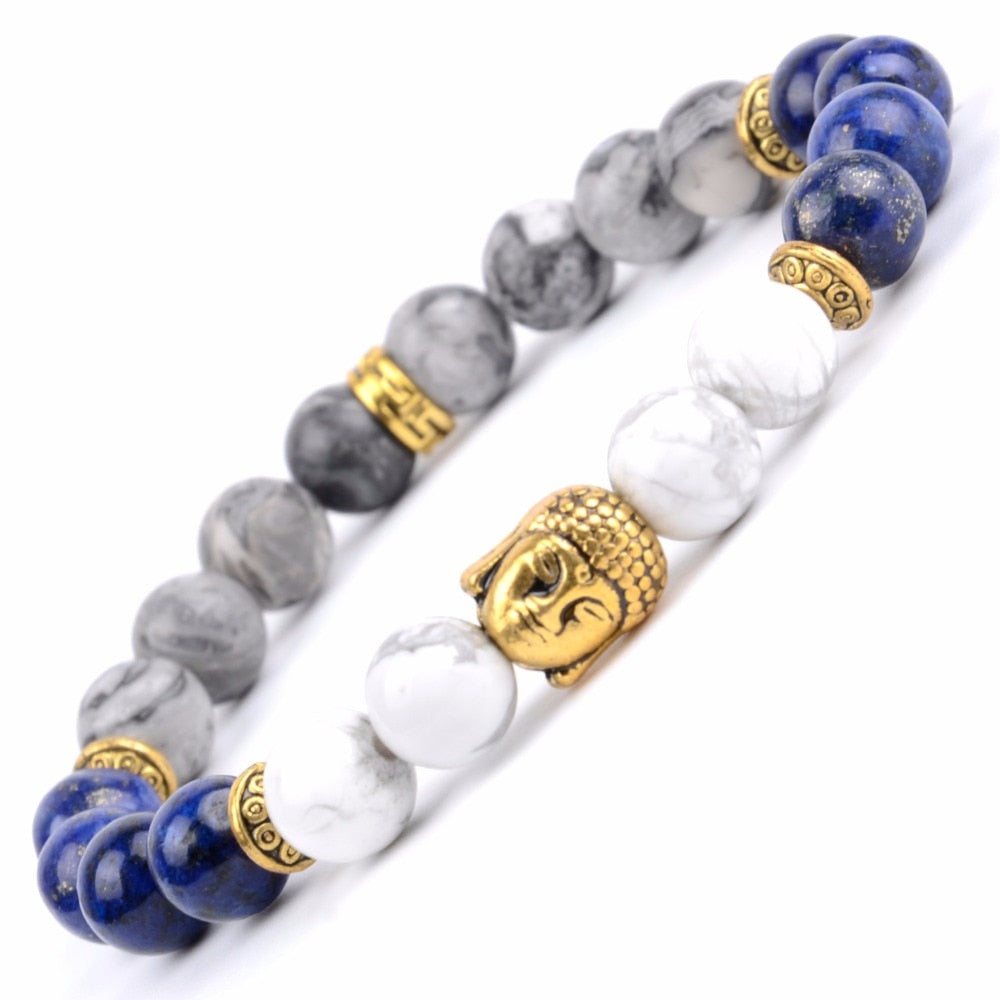 Fashion Beaded Natural Stone for Women Wristband